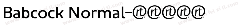 Babcock Normal字体转换